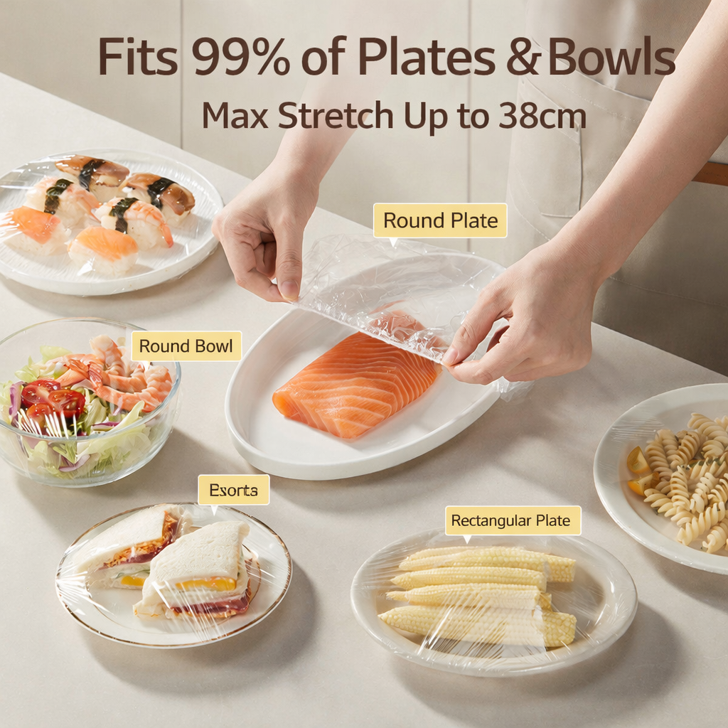 Elastic Fresh-Keeping Bowl & Plate Covers